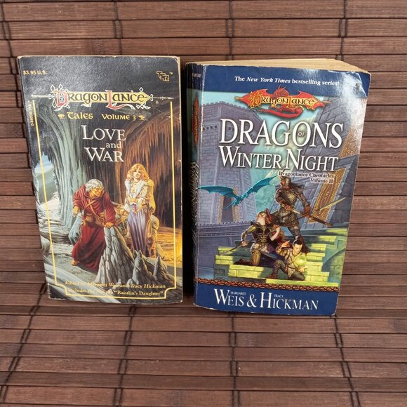 Lot Of 8 Dragonlance Tales Legend Heroes Darksword Prophet Weis Hickman - Picture 3 of 10